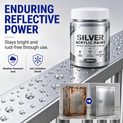 Water Based Metallic Silver Outdoor Anti Rust for Metal Renovation⏳