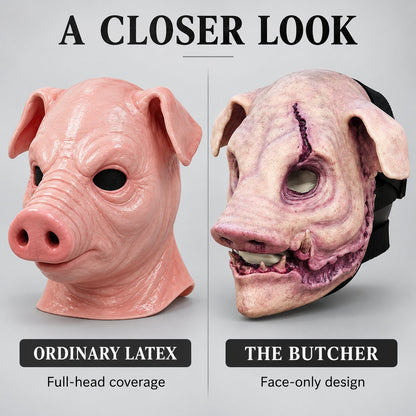 🐷 The Butcher Silicone Pig Mask | Face-Only Transformation