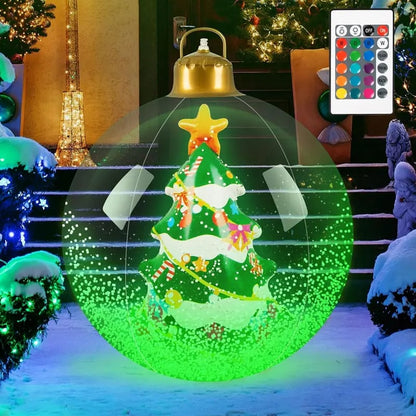 Glowing Christmas Ball, Outdoor Decoration With LED Lights