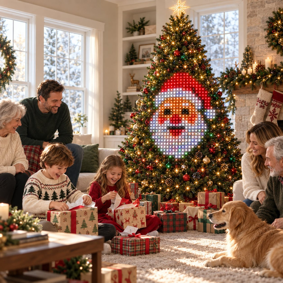 Smart Animated Christmas Tree Lights – App-Controlled LED Effects