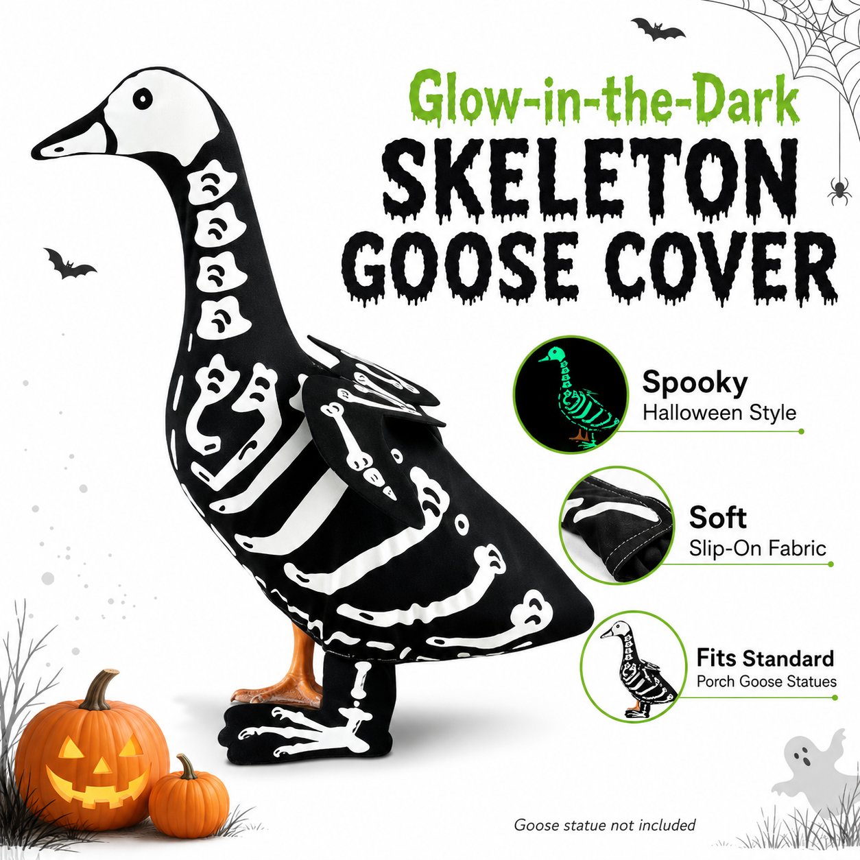 🎃 Turn Your Porch Goose Into a Glowing Halloween Showstopper 🦢✨