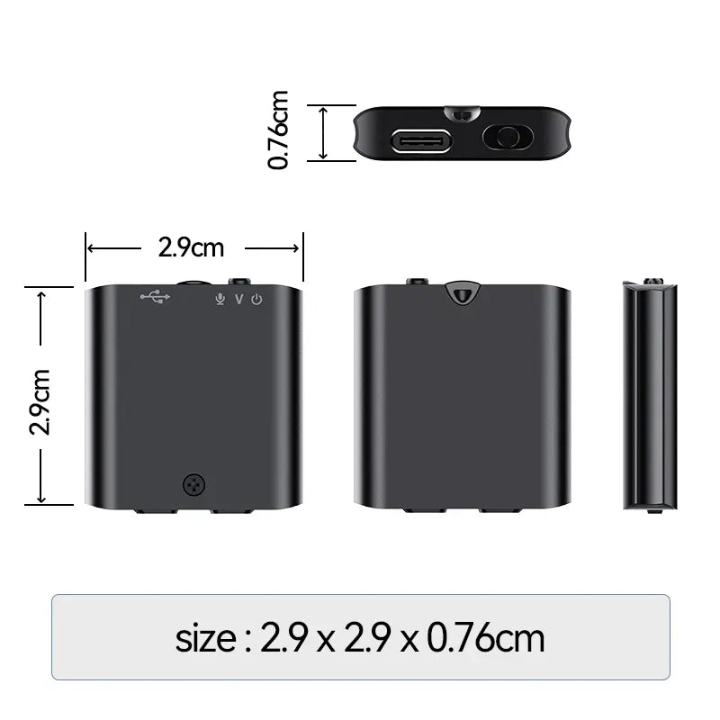 Mini Magnetic Voice Recorder One-Touch Recording