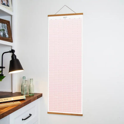 🔥 HOT SALE! 🗓️🏡 2027 Cozy Pecan Print Wall Calendar – 12-Month Vertical Planner