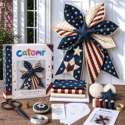 Large Patchwork Bow Sewing Kit