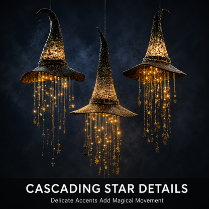 🎩Lighted Witch Hat Hanging Chime