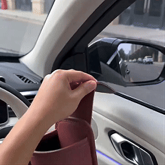 Leather Car Door Storage Pocket