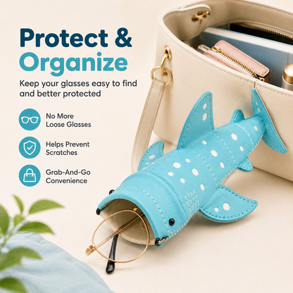 ✨Cute Shark Wide-Mouth Glasses Case