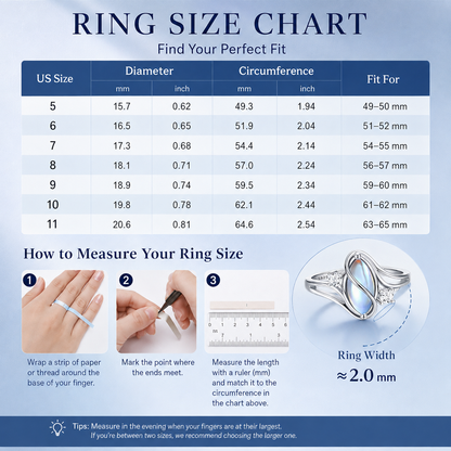 💍 Rainbow Moonstone Ring