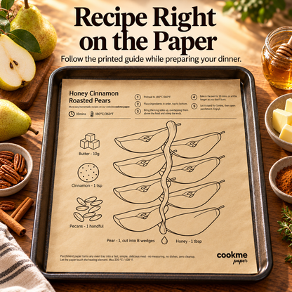 🍗Baking Paper Printed with Recipes—Making Baking Easy and Mess-Free! 👩‍🍳