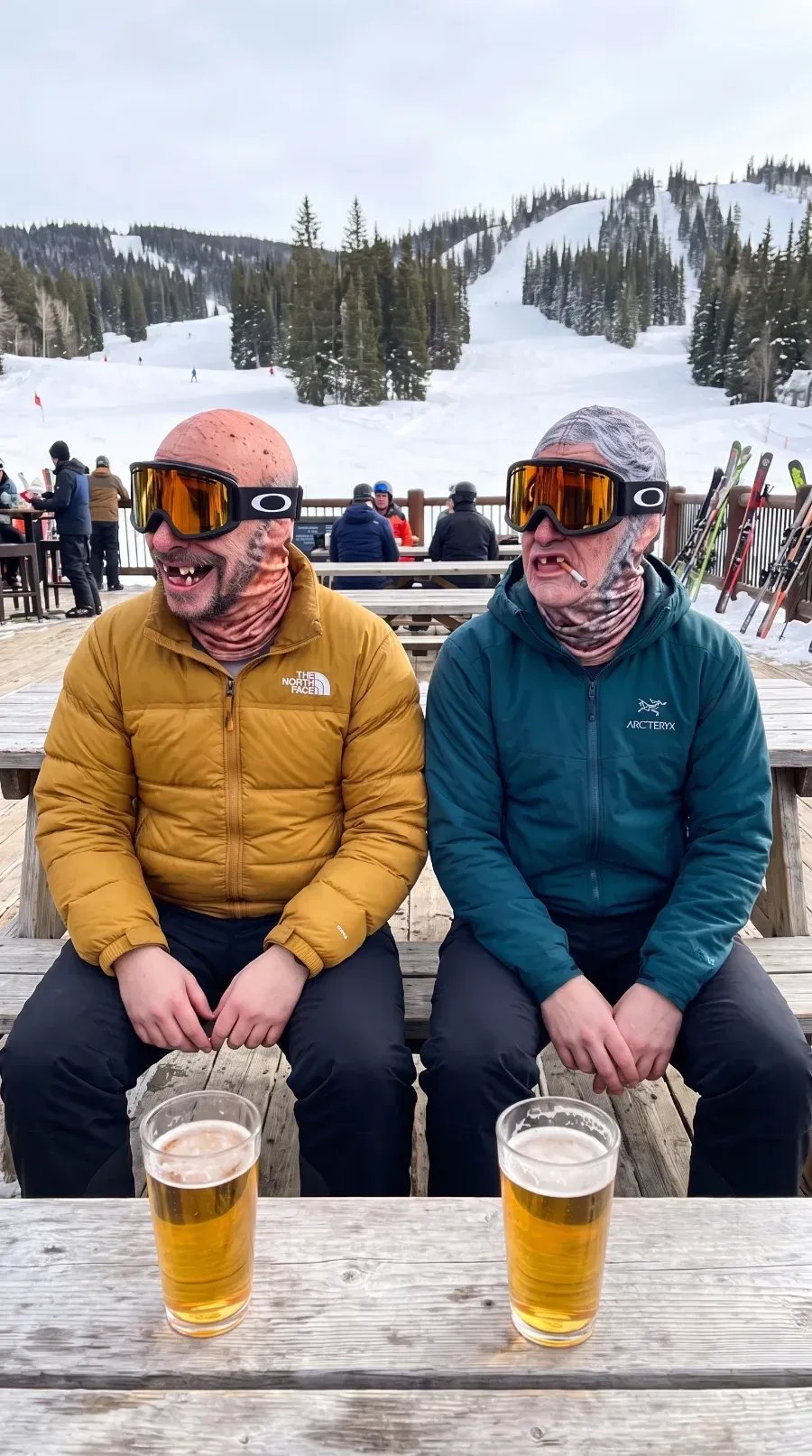 🎿 Realistic Face Balaclava – Funny Ski & Snowboard Mask for Cold Weather Adventures