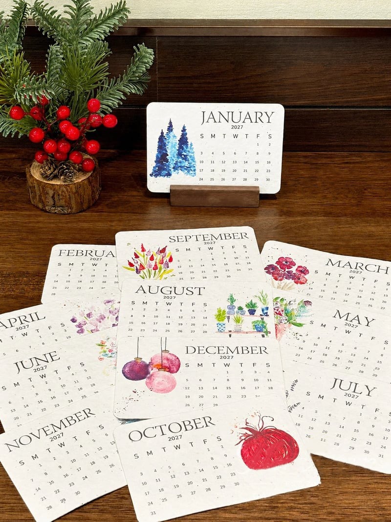 ✨🏆Early Holiday Sale 49% OFF🌱Eco-Friendly Plantable “Timeless” Seed Calendar 2027
