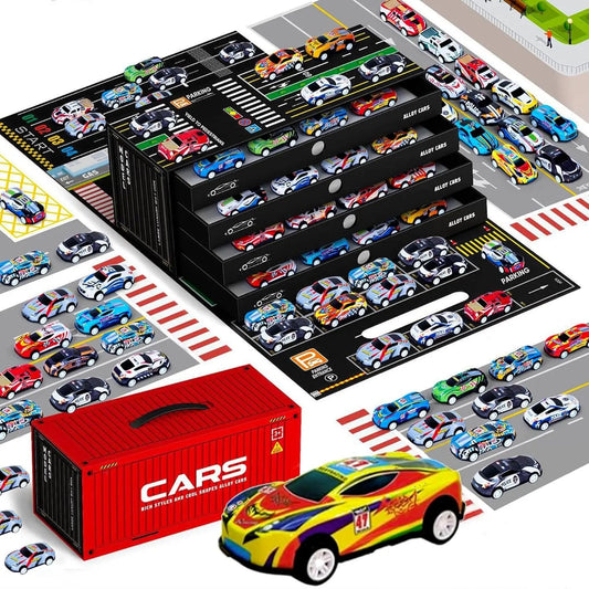 🔥Limited Time 50% Off✨48pcs Pull-Back Toy Cars Set