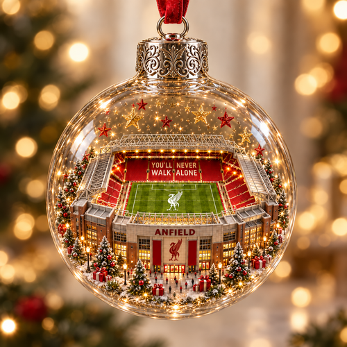 ⚽🎄 Christmas Sale: 50% OFF – Light-Up Football Stadium Ornament | 20 Styles