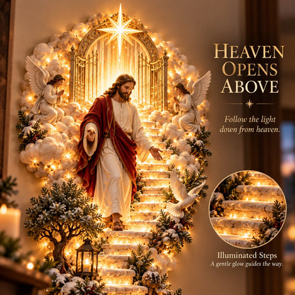 ✨ Last Day – 60% OFF!✨ Jesus Light of Heaven Christmas Wall Hanging✝️