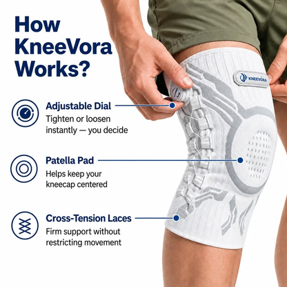 Adjustable Knee Support Brace – Targeted Compression & Side Stability
