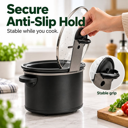🔥HOT SALE 49% OFF - 🍳Multifunctional Anti-Slip Cooker Lid Stand - Space-Saving Kitchen Counter Organizer