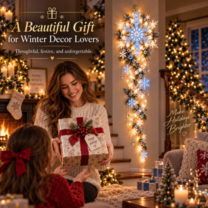 ❄️Giant Snowflake Blizzard Trail™- Let the Snowstorm Glow Indoors
