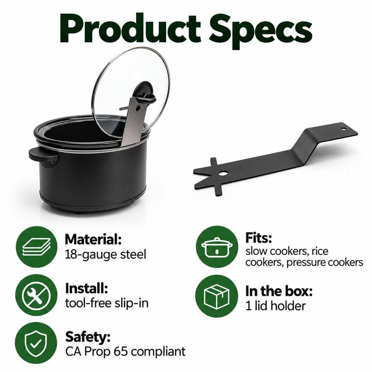 🔥HOT SALE 49% OFF - 🍳Multifunctional Anti-Slip Cooker Lid Stand - Space-Saving Kitchen Counter Organizer