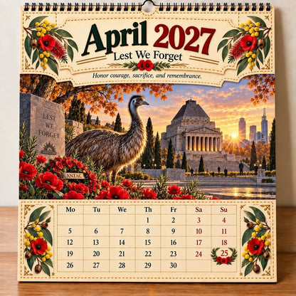🔥🦘- 2027 Australia 125th Anniversary Wall Calendar 🐨