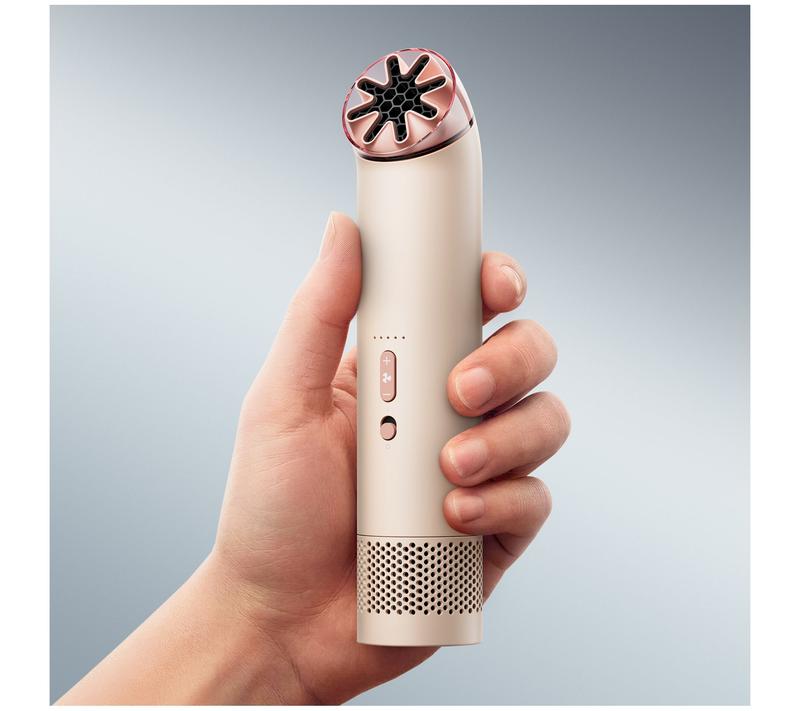 Dyson HushJet Mini Cool Bladeless Fan - 3-in-1 Handheld, Neck Lanyard, and Desktop Cooler with 5 Airspeeds & Boost Mode