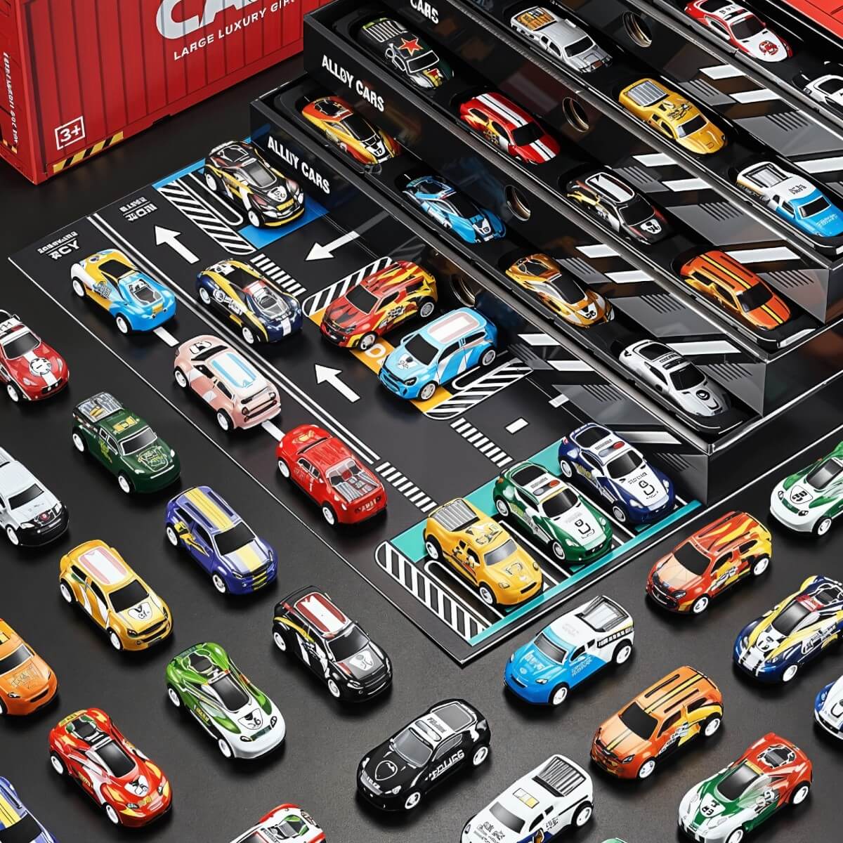 🔥 END OF SEASON SALE | 48pcs Alloy Racing Cars Luxury Gift Box 🏎️✨