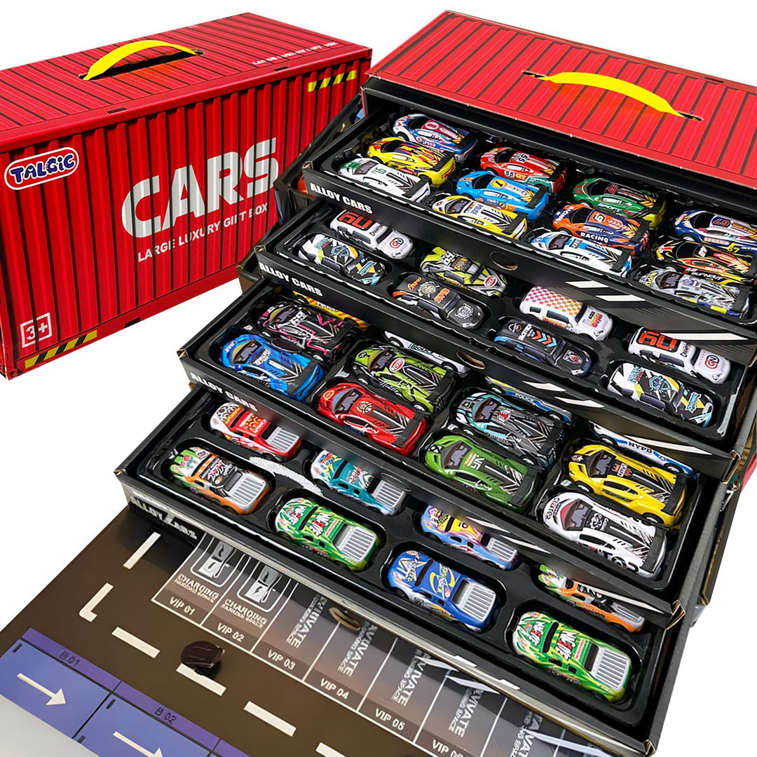 🔥 END OF SEASON SALE | 48pcs Alloy Racing Cars Luxury Gift Box 🏎️✨