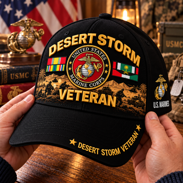 🏆Last Day Promo: 49% OFF! 🏜️Desert Storm Veteran Tribute Cap （1991–2026 -35TH ANNIVERSARY）