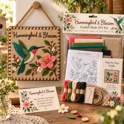 🐦 Garden Birds Fabric Weaving Kit
