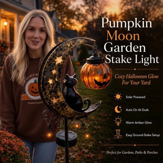 🎃 Spooky-Cute 33" Solar Halloween Garden Stake Light