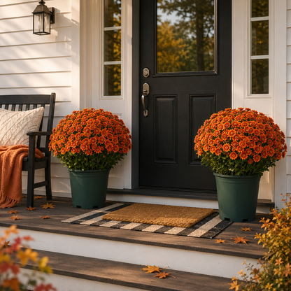 🌼🍂 Full-Bloom Artificial Mum Flower Bushes