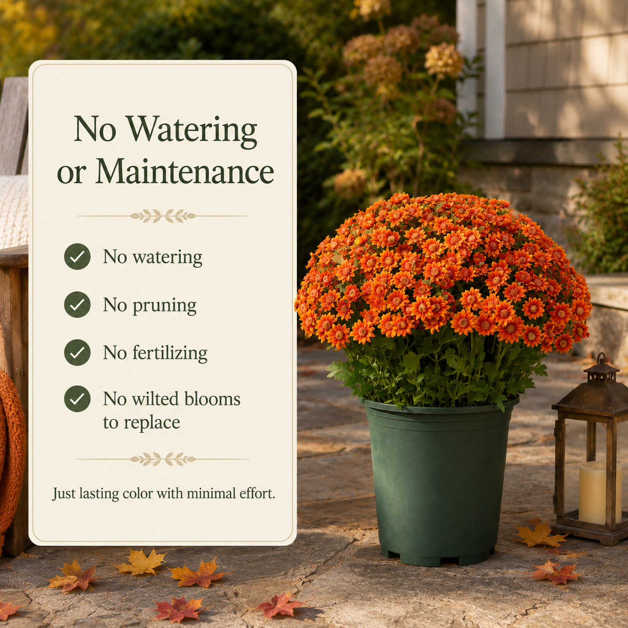 🌼🍂 Full-Bloom Artificial Mum Flower Bushes