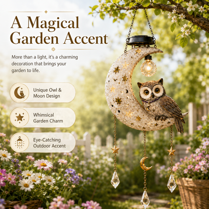 🔥 LAST DAY 49% OFF-Solar Owl Moon Garden Light