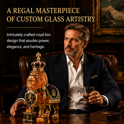 👑87th Anniversary Royal Lion Whiskey Bottle