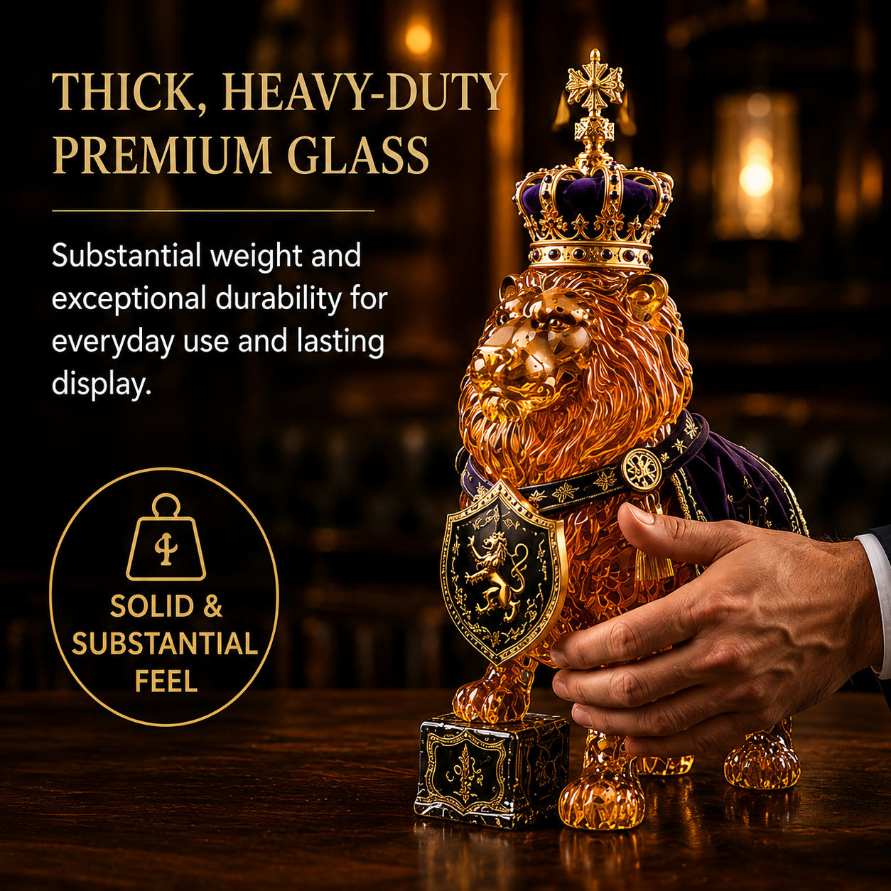👑87th Anniversary Royal Lion Whiskey Bottle
