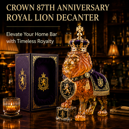 👑87th Anniversary Royal Lion Whiskey Bottle