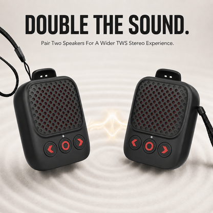 🔊🔥🔊 2026 New Magnetic Clip-On Bluetooth Speaker | IPX7 Waterproof, TWS Stereo & Ultra-Light Wearable Design