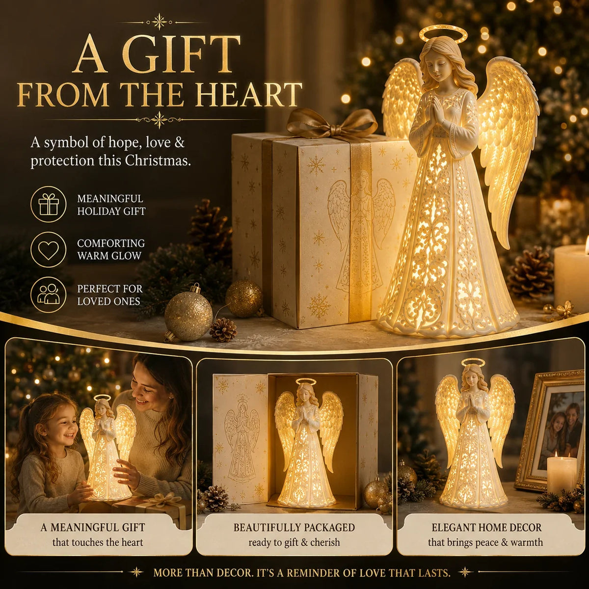 ✨🔥Angel Christmas Guardian Light – A Symbol of Hope, Love & Protection
