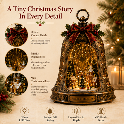 🔔 Solar Christmas Bell Cascade Yard Light with Warm LEDs ✨