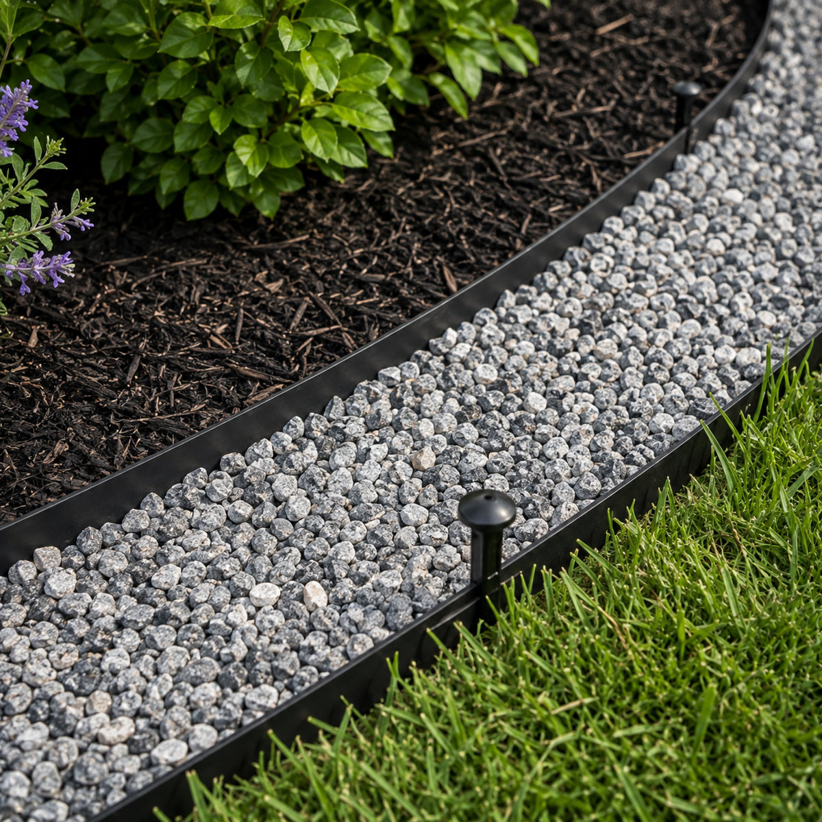 No-Dig Flexible Landscape Edging Kit