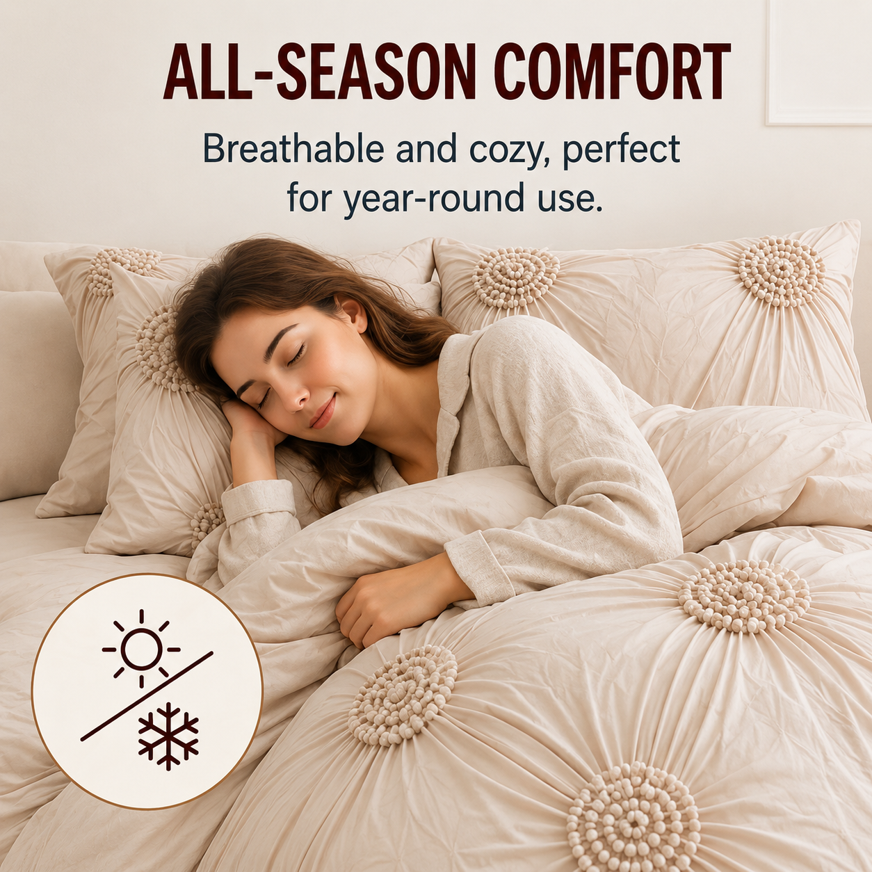 🧵 Soft Touch Pinch Pleat Duvet Set — Brushed Microfiber, No-Iron & Wrinkle-Resistant