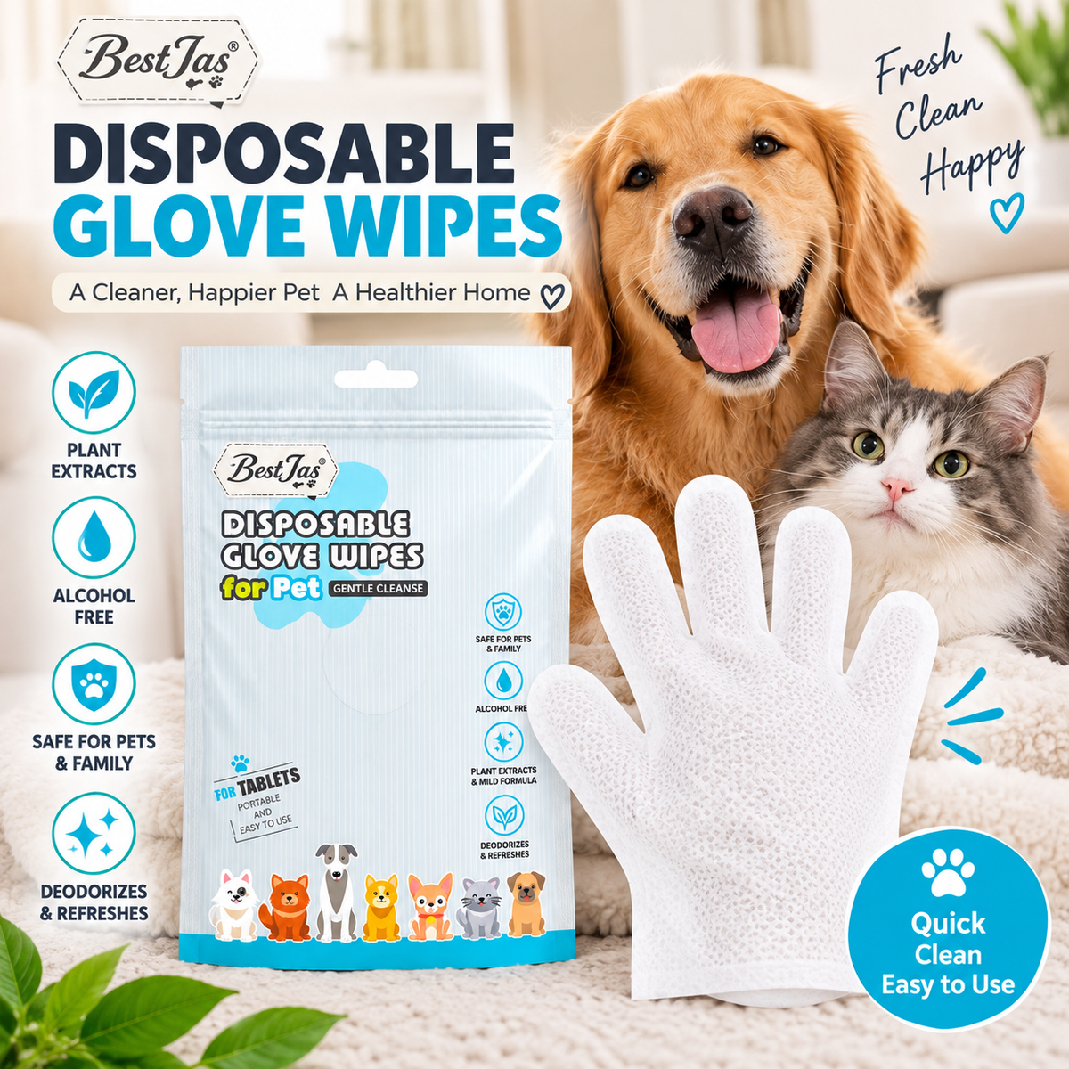 🐶 Wipe Away Pet Messes in Seconds! 🧤🛒