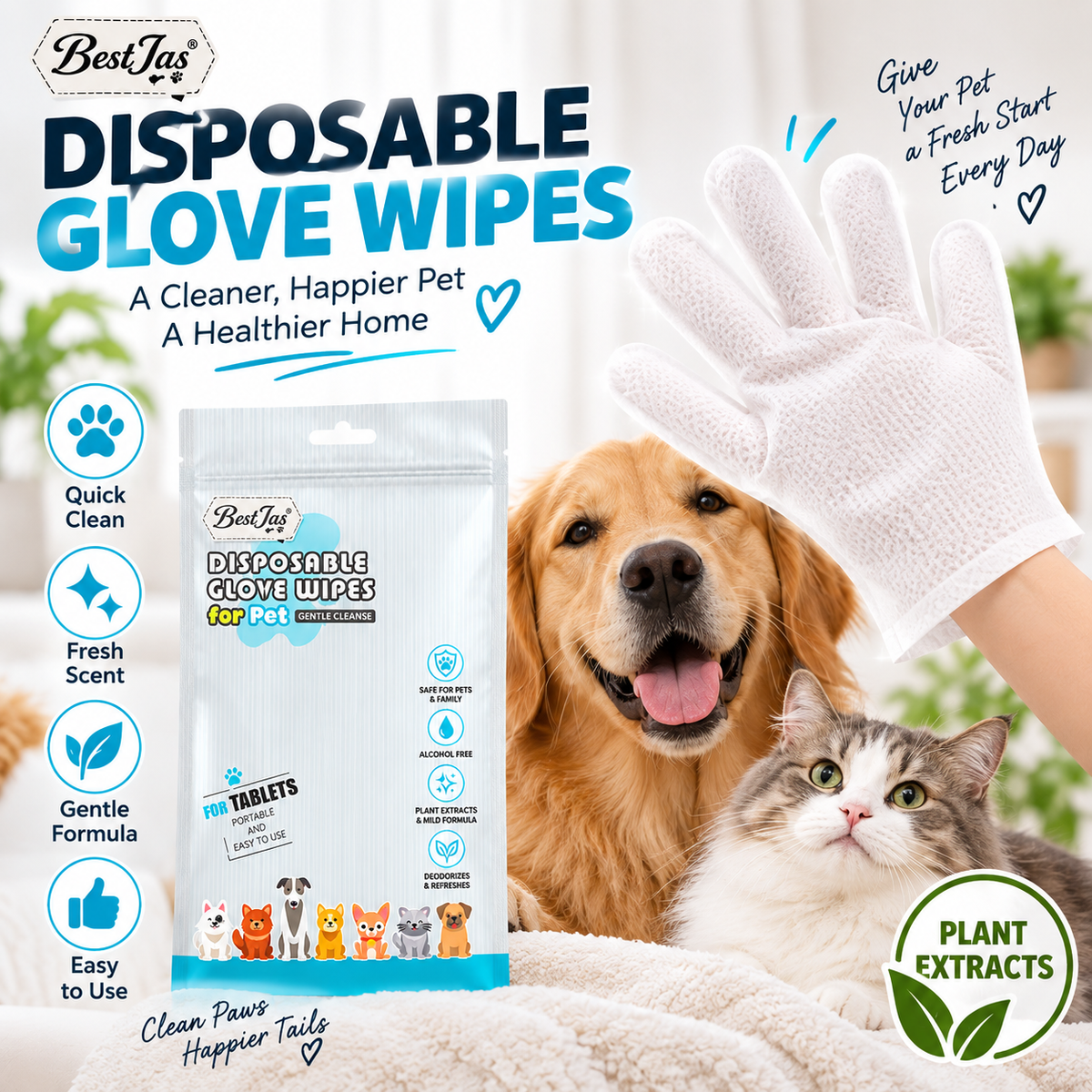 🐶 Wipe Away Pet Messes in Seconds! 🧤🛒