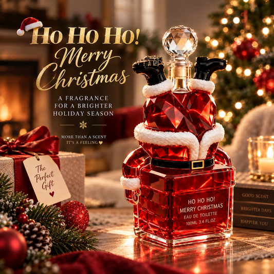 🎅 Santa’s Holiday Cheer Fragrance – Christmas Keepsake Perfume Bottle