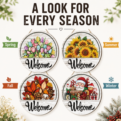 🔥16 Pcs Interchangeable Welcome Sign for Front Door