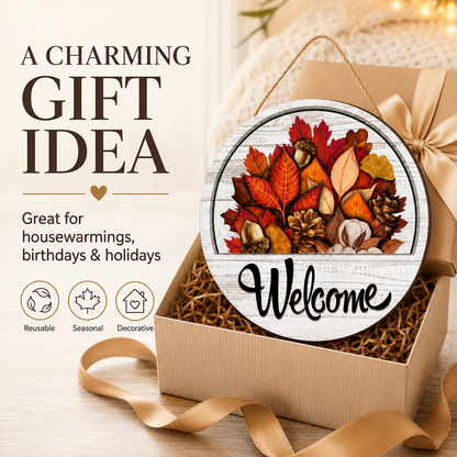 🔥16 Pcs Interchangeable Welcome Sign for Front Door