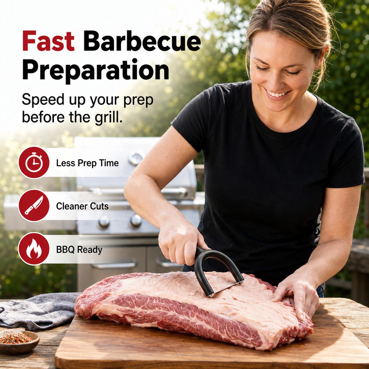 🔥 54% OFF! 🥩 Handheld Fat Trimmer for Beef & Pork BBQ Prep