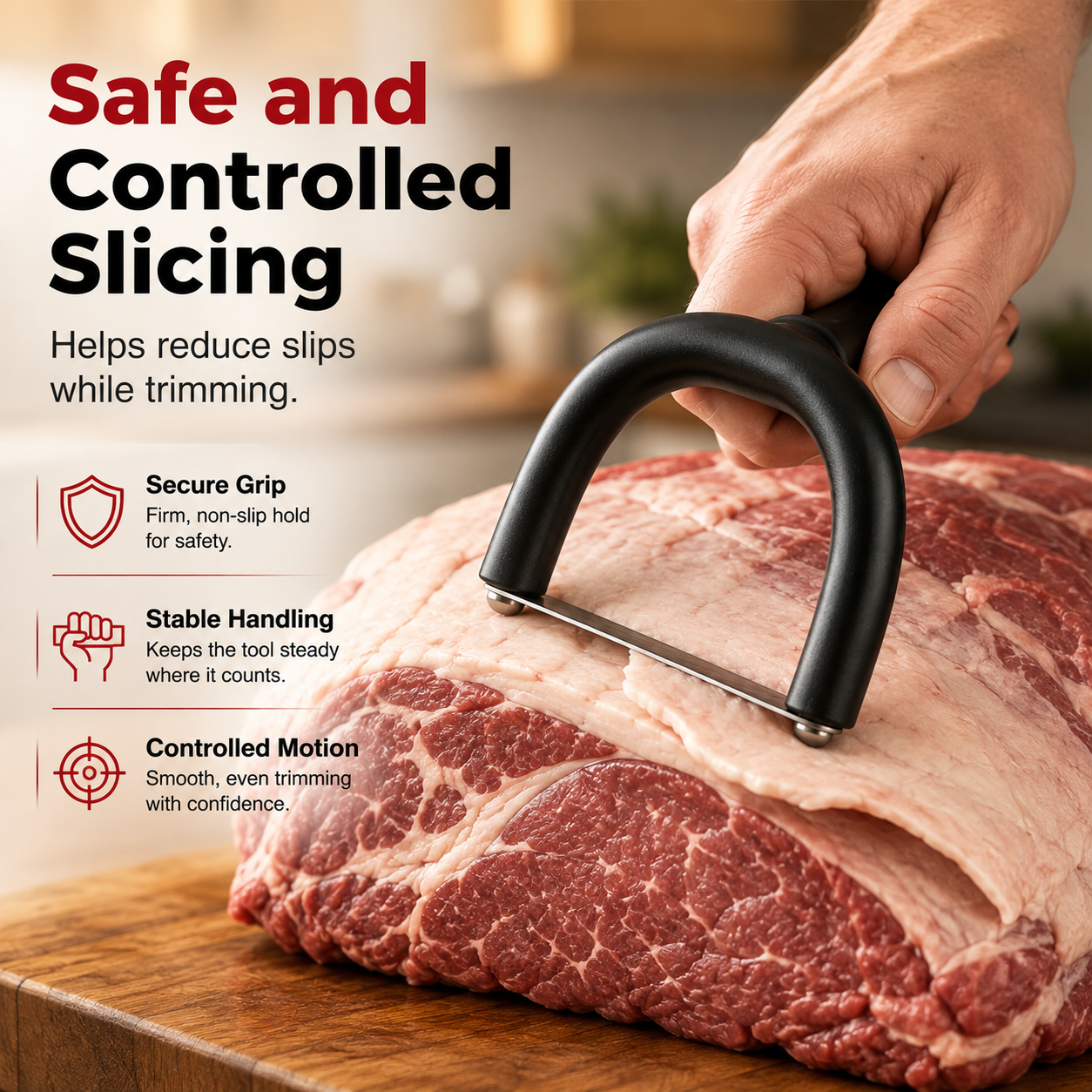 🔥 54% OFF! 🥩 Handheld Fat Trimmer for Beef & Pork BBQ Prep