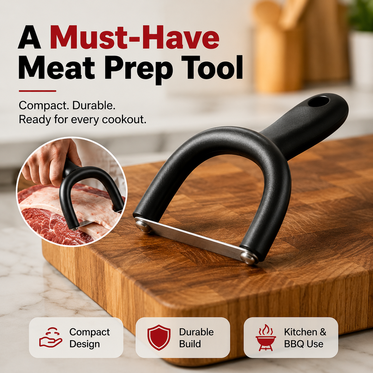 🔥 54% OFF! 🥩 Handheld Fat Trimmer for Beef & Pork BBQ Prep