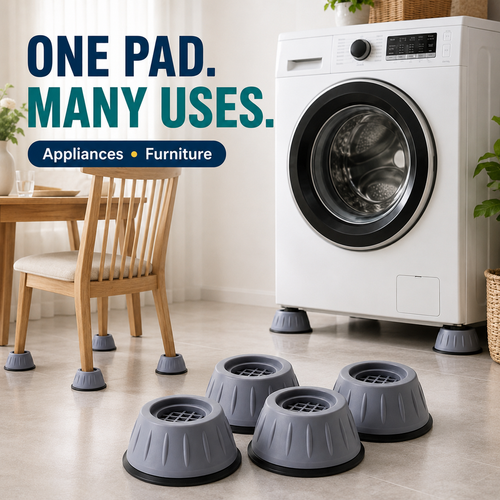 🔥 Heavy-Duty Anti-Vibration Foot Pads – Anti-Slip, Noise-Reducing & Moisture-Resistant