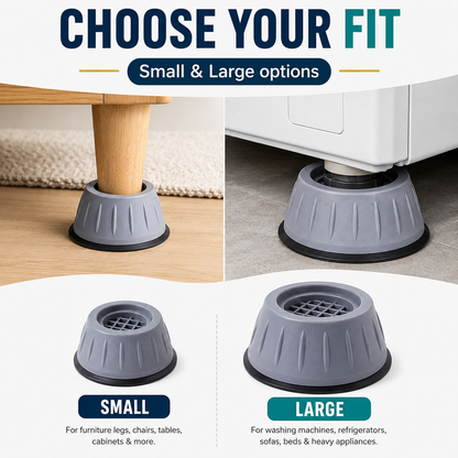 🔥 Heavy-Duty Anti-Vibration Foot Pads – Anti-Slip, Noise-Reducing & Moisture-Resistant